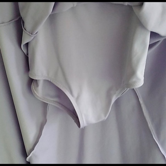 Lavender dance dress with built in leotard - Picture 6 of 8